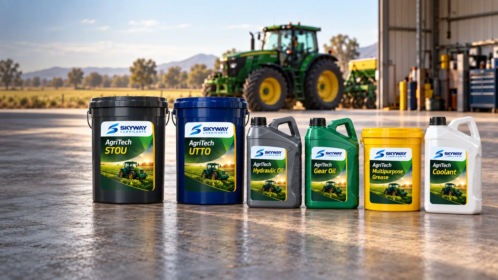 Skyway AgriTech farm lubricant lineup
