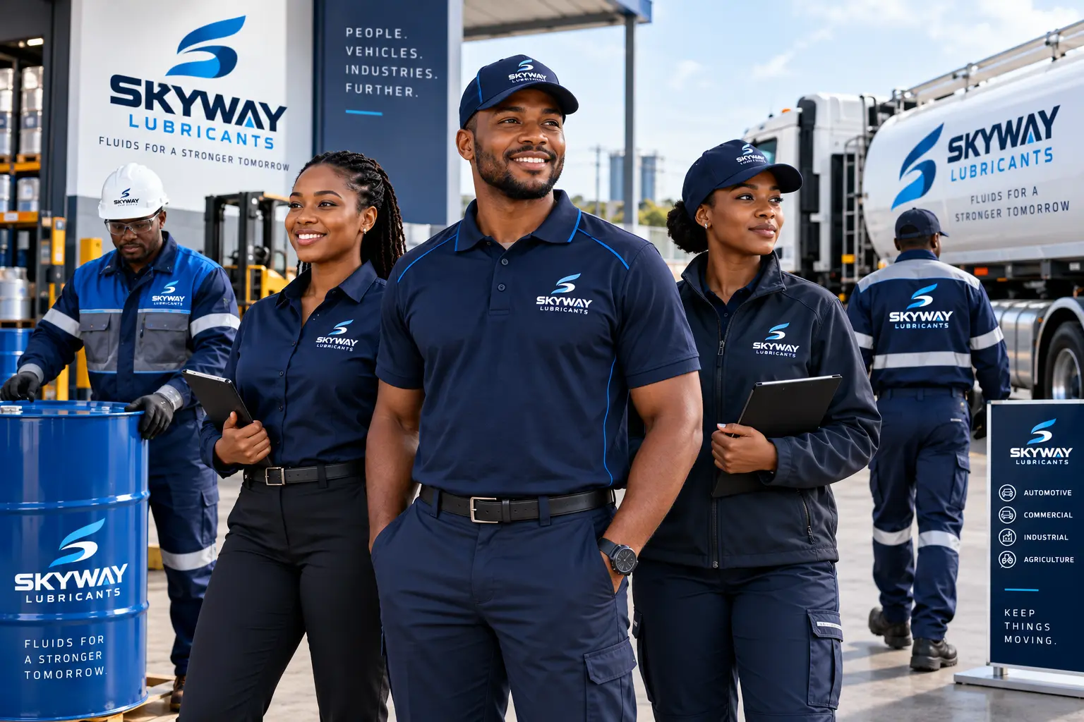 Skyway Lubricants Fleet Team supporting a commercial operation